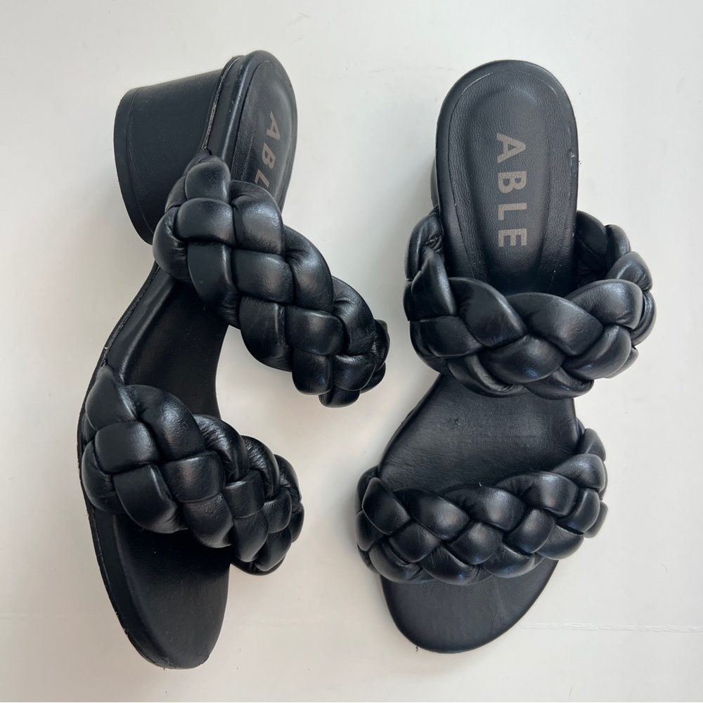 Able Laurel Braided Heel, Size 6.5